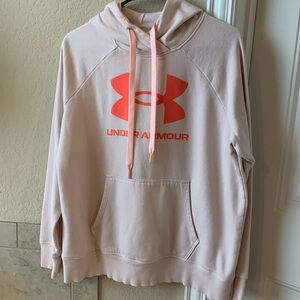 Light pink under armour hoodie